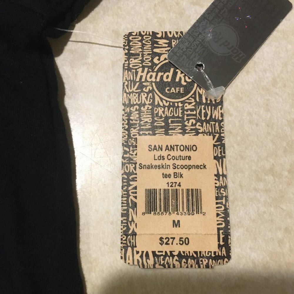 Hard Rock Cafe San Antonio Graphic Tee Black Size Medium - Picture 3 of 5